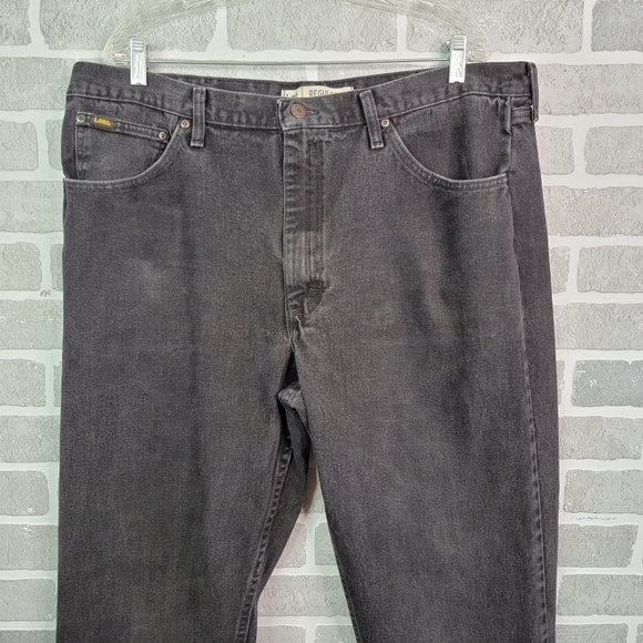 LEE M.R. Vintage Y2K Black Relaxed Fit Denim Jeans Men's Size 42 x 34 - Picture 5 of 16